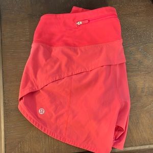 Lululemon Pink Speed Up Shorts